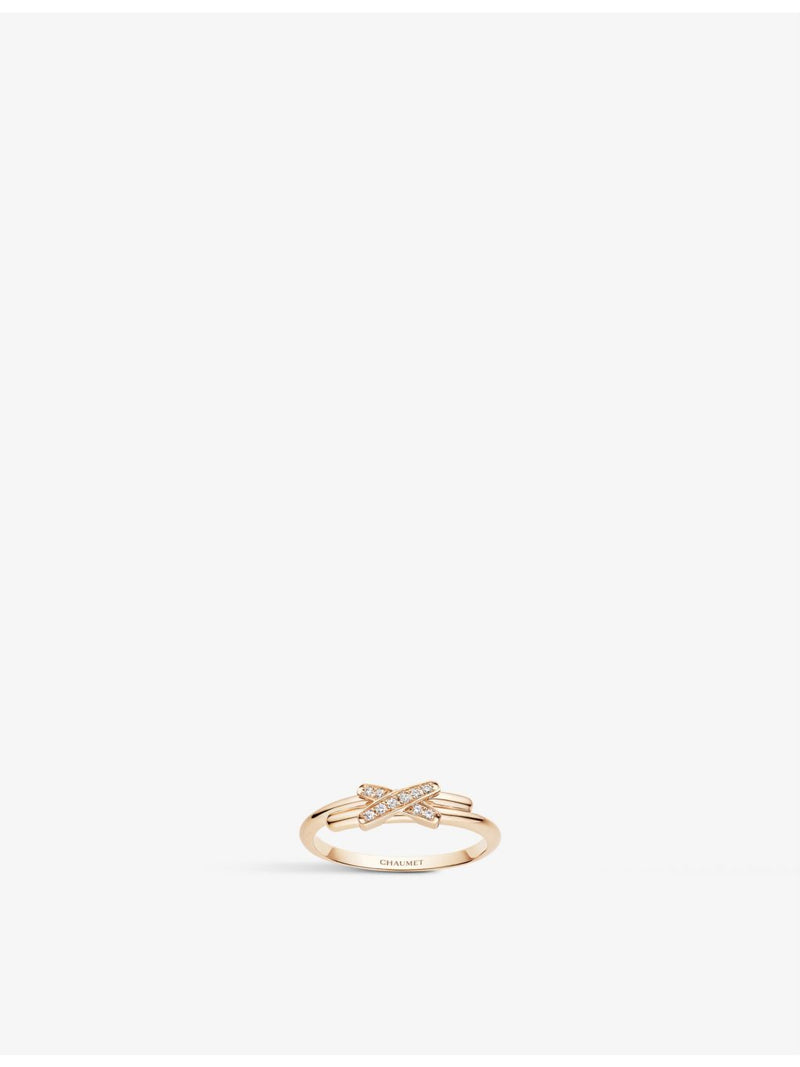 Chaumet Jeux de Liens ring, 18ct rose gold, imported from the UK