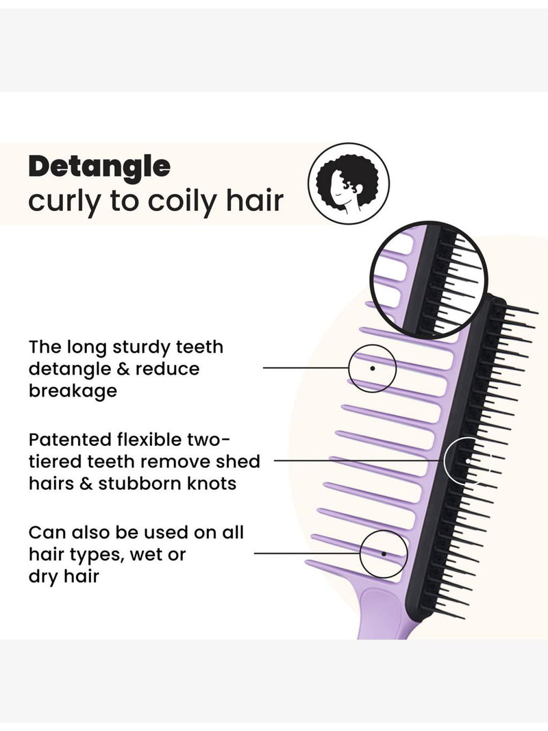 Tangle Teezer wide tooth comb for curly hair, imported from the UK