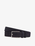 Reiss Dante Adjustable-Buckle Suede-Leather Belt