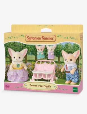 Sylvanian Families Fennec Fox Family playset, five-piece (British brand)