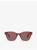 Ray-Ban square-frame propionate sunglasses RB0880S, imported from the UK