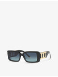 Tiffany & Co TF4197 rectangular acetate sunglasses with gradient lenses, UK version