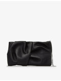 Jimmy Choo Bonny satin clutch bag with chain strap (British brand)