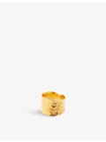 Amadeus Nudo 14ct gold vermeil adjustable ring, imported from the UK