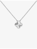 Van Cleef & Arpels Alhambra guilloché pendant 18ct white gold, UK version