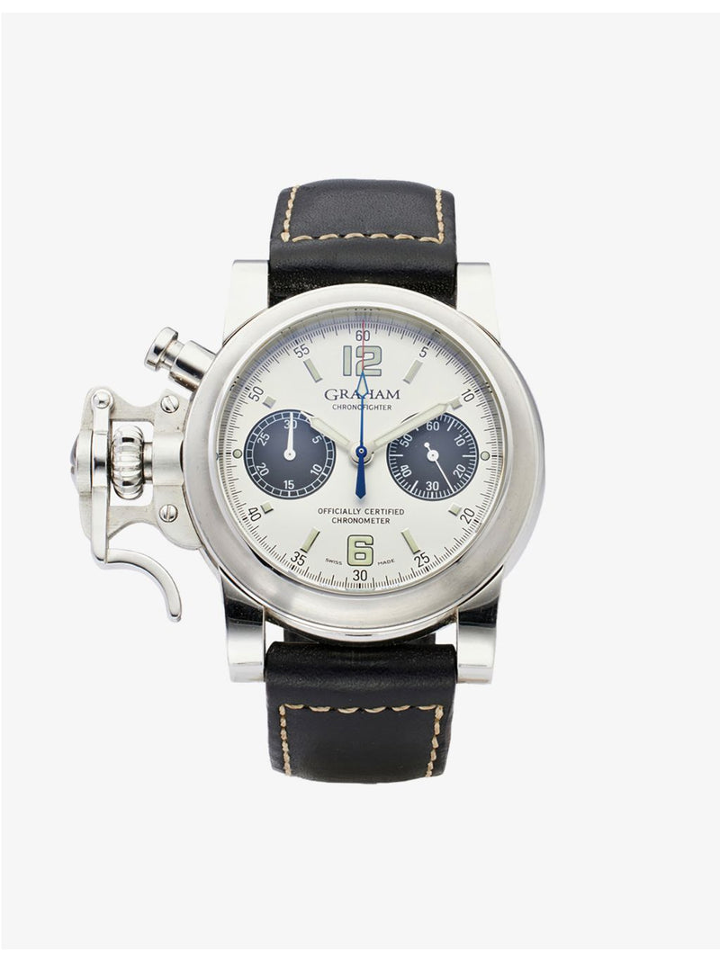 Graham Chronofighter stainless-steel automatic watch 42mm, imported from the UK