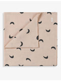 Organic Zoo cotton muslin square moon print 65cm (British brand)
