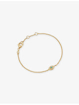 selfridges Astley Clarke Biography Evil Eye 18ct Yellow Gold-Plated Sterling-Silver Turquoise Bracelet- Buy online at McGrocer