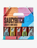 SaucyBitch sauce gift pack of five, imported from the UK