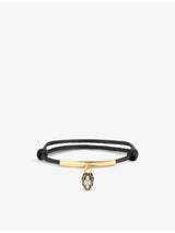selfridges Bvlgari Serpenti Forever Gold-Plated Brass, Agate, Enamel and Cord Bracelet 12.5-22cm- Buy online at McGrocer