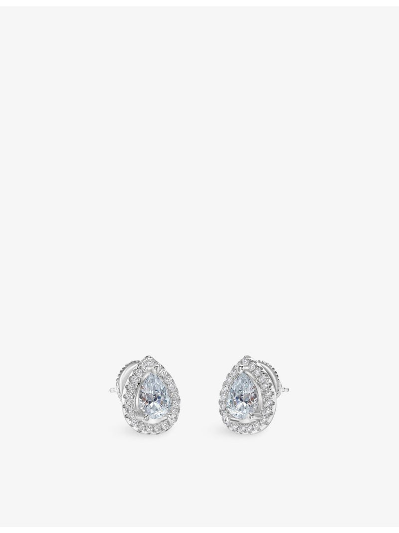 CARAT London Emilie silver and zirconia earrings, imported from the UK