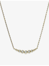selfridges CARAT London Carissa Yellow Gold-Plated Vermeil Sterling Silver and Cubic Zirconia Necklace, 70cm- Buy online at McGrocer