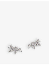 selfridges CARAT London Kira Sterling Silver and Cubic Zirconia Earrings- Buy online at McGrocer