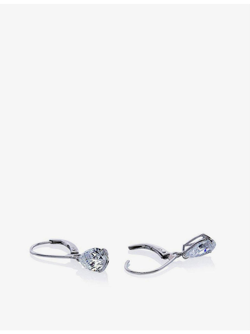 CARAT London pear-shaped cubic zirconia drop earrings 1.5ct, UK version