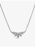 CARAT London Tulisa silver necklace with cubic zirconia, imported from the UK
