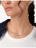 CARAT London Coralie sterling silver cubic zirconia necklace 42cm, UK version