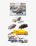Hot Wheels Team Transport truck and race car 1:64 - British product