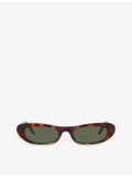 Saint Laurent SL557 rectangular acetate sunglasses, UK version