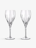 Christofle Iriana crystal water glasses set of two, imported from the UK