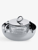 Christofle Vertigo silver-plated caviar set 14cm diameter - British product