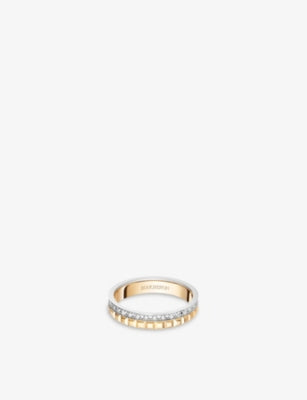 Boucheron Quatre Radiant Edition 18ct Yellow Gold, White Gold and 0.24ct Diamond Ring