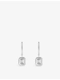 Boucheron Vendôme Liseré diamond earrings 18ct white gold, imported from the UK