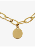 Monica Vinader 18ct yellow gold vermeil sterling silver charm bracelet (British brand)