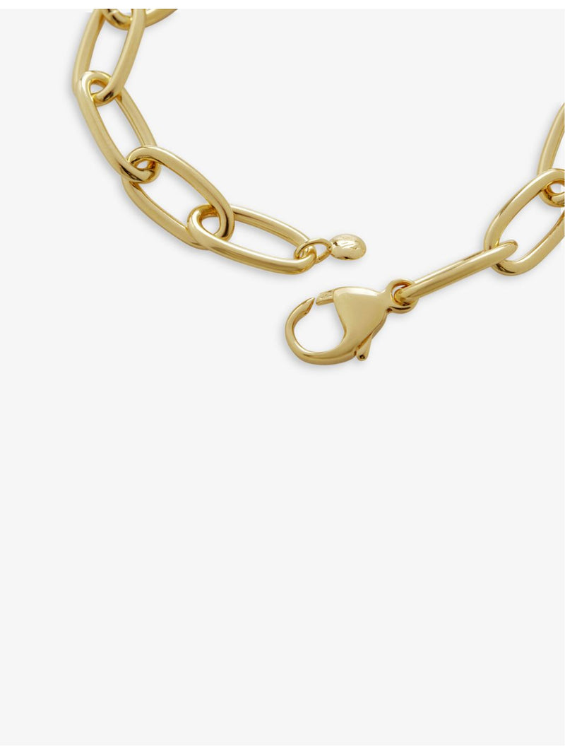Monica Vinader 18ct yellow gold vermeil sterling silver charm bracelet (British brand)