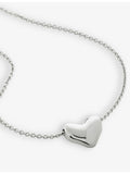 Monica Vinader sterling silver heart pendant necklace, imported from the UK