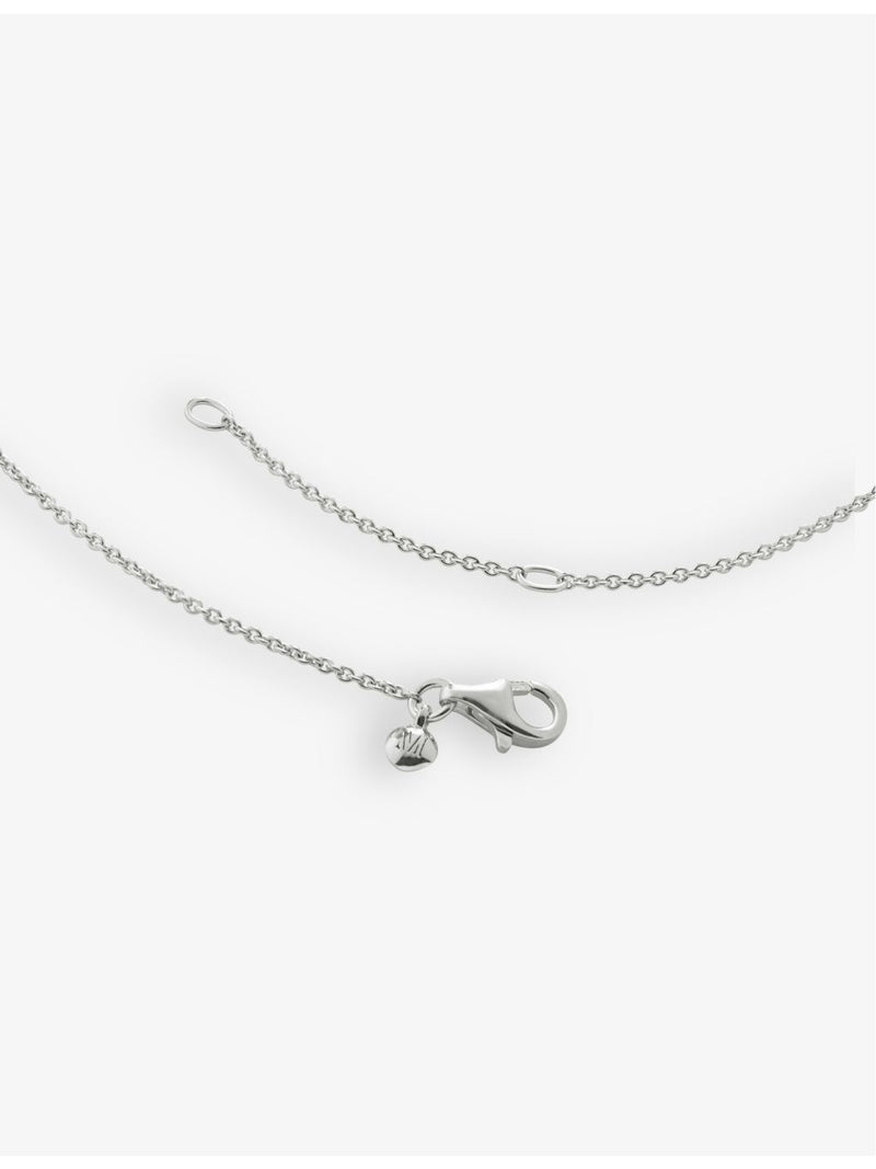 Monica Vinader sterling silver heart pendant necklace, imported from the UK