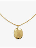 Monica Vinader 18ct gold-plated vermeil locket necklace, UK version