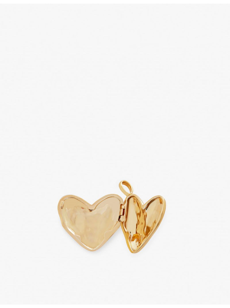 Monica Vinader heart shaped locket pendant in gold vermeil (British brand)