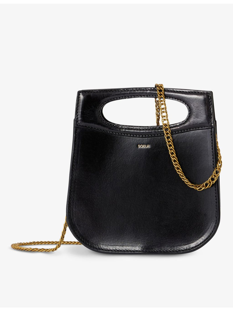 Soeur Cheri Mini leather tote bag, imported from the UK