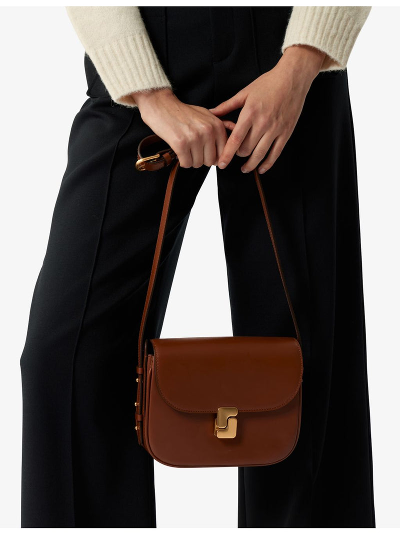 SOEUR Belissima mini leather cross-body bag (British brand)