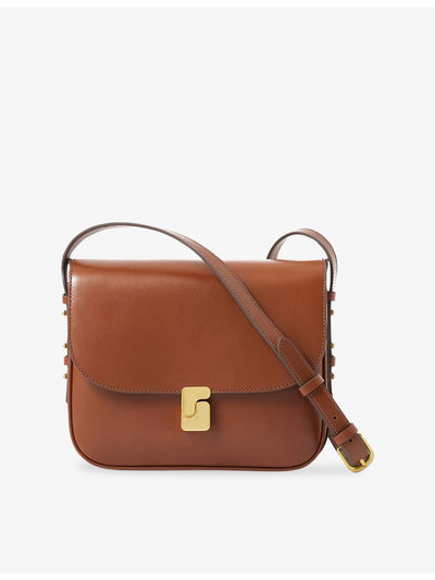 selfridges SOEUR Belissima Branded-buckle Mini Leather Cross-body Bag- Buy online at McGrocer