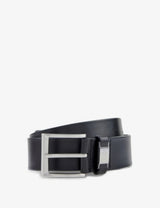 selfridges BOSS Business Logo-Embossed Buckle Leather Belt- Buy online at McGrocer