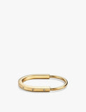 Tiffany & Co. Lock 18ct Yellow-Gold and 0.31ct Diamond Bangle Bracelet