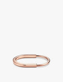 Tiffany & Co. Lock 18ct Rose-Gold Bangle Bracelet