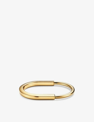 Tiffany & Co. Lock 18ct Yellow-Gold Bangle Bracelet