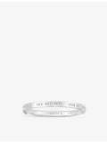 APM Monaco Bonheur Morse Code sterling silver bangle (British brand)