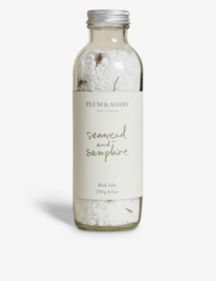 Plum & Ashby seaweed samphire bath salts 250g, imported from the UK