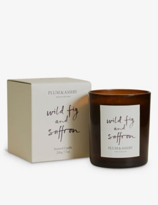 Plum & Ashby Wild Fig & Saffron candle 220g, UK version