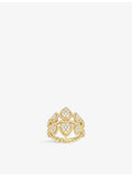 Boucheron Serpent Bohème 18ct yellow gold 0.5ct diamond ring, imported from the UK