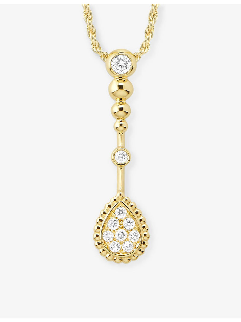 Boucheron Serpent Bohème 18ct gold diamond pendant necklace 50cm - British product