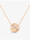 Chaumet small rose-gold diamond pendant necklace, UK version