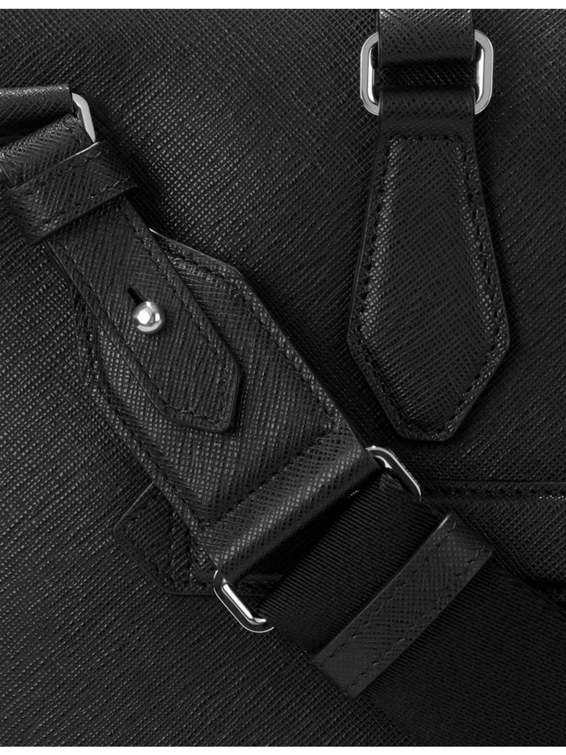 Montblanc logo-embellished leather document case, imported from the UK