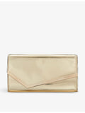 Jimmy Choo Emmie mirrored-fabric clutch, UK version