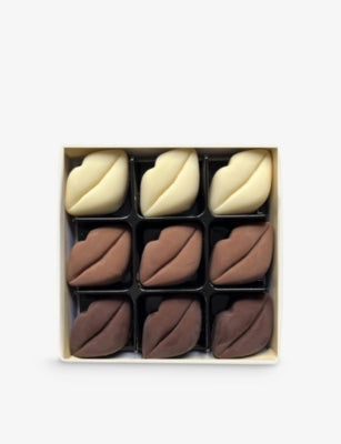 Choc on Choc assorted chocolate lips milk dark white 90g - British product