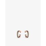 selfridges Boucheron Quatre Classique 18ct Yellow, White and Rose Gold 0.28ct Diamond Hoop Earrings- Buy online at McGrocer