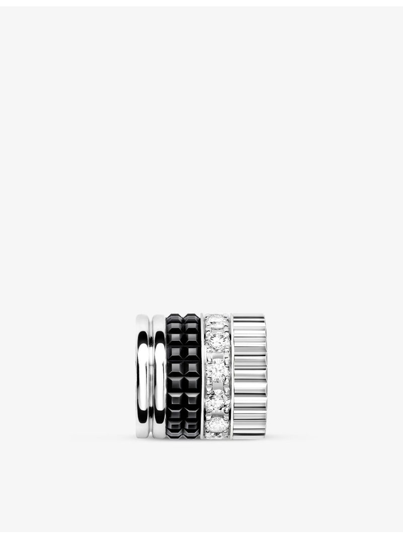 Boucheron Quatre diamond tie necklace 18ct white-gold 0.18ct - British product